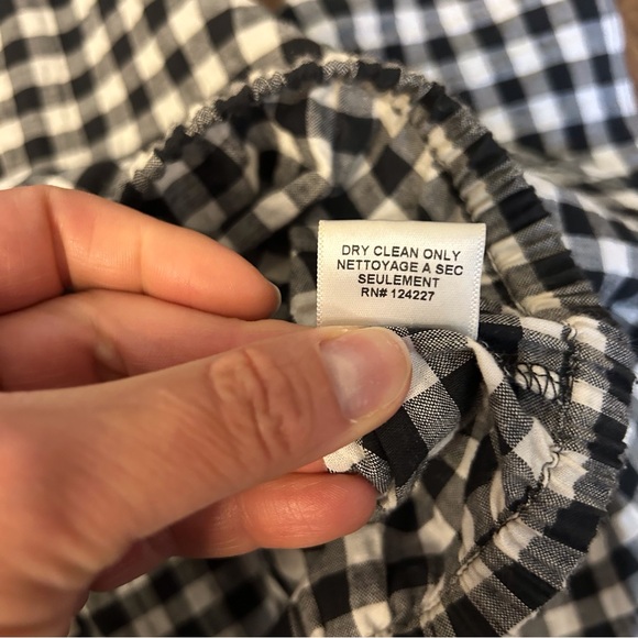 Misa Los Angeles Cotton Lunna Gingham Flutter Off Shoulder Crop Top. - Picture 8 of 10